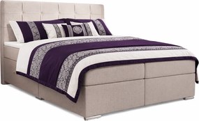 Dwuosobowe Łóżko Kontynentalne Z Pikowanym Zagłówkiem 160X200 G7-W23