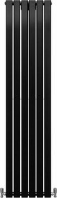 Grzejniki panelowe designerskie, matowo czarne, 1800 mm x 420 mm