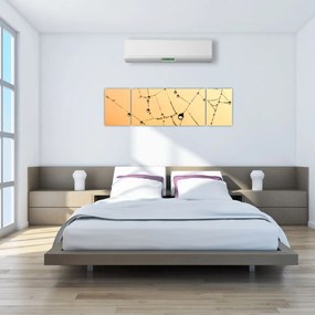 Obraz zroszonej pajęczyny (170x50 cm)