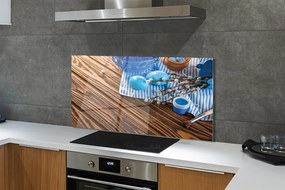 Szkło do Kuchni na Ścianę Malowane Jajka i Bazie