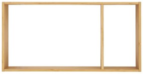 Wielopoziomowa bambusowa półka w naturalnym kolorze 70 cm Ember – House Nordic