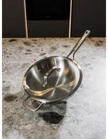 Patelnia wok ze stali nierdzewnej z pokrywką ø 30 cm Chili Ta – FABINI