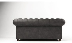 Antracytowa aksamitna sofa 184 cm Cambridge – Ropez