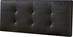 Kolumna Głowica łóżka Carla 150x60 cm Czarny, wyściełana pianką