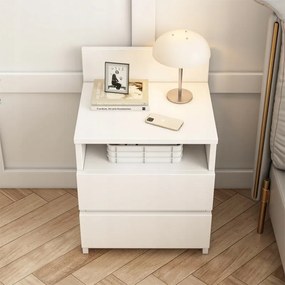 Szafka nocna z 2 szufladami 40 cm – nowoczesny styl loftowy, MDF