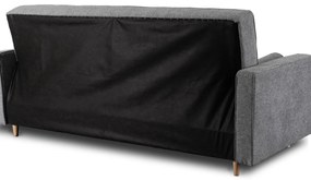Sofa z Funkcją Spania MALTA Wersalka Rozkładana Dwuosobowa Szara Nowoczesna do Salonu