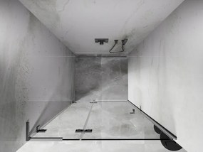 Mexen Lunar L drzwi prysznicowe uchylne lewe 90 cm, transparent, chrom - 834L-090-000-01-00-L