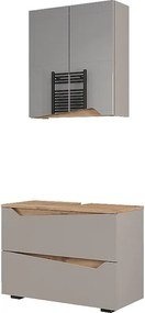 Zestaw mebli łazienkowych szary 80x35x57.5 marelle