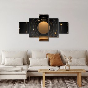 Obraz - Złote kółka (125x70 cm)
