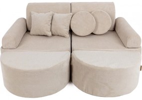 Pocket sofa max slimcord ecru - meowbaby®
