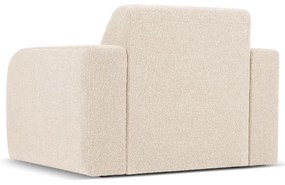 Beżowy fotel z materiału bouclé Molino – Micadoni Home