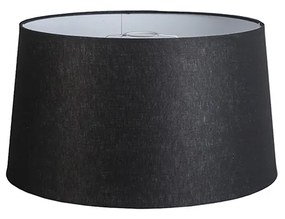 Abajur de linho preto 45/25