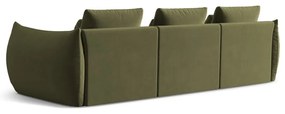 Jasnozielona sofa z materiału bouclé 332 cm Bloom – Micadoni Home