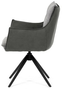 Zestaw krzeseł obiadowych z mechanizmem powrotnymDCH-D1345 GREY2, 2 szt.