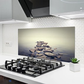 Szkło Ozdobne do Kuchni Skaliste Wybrzeże Nad Wodą