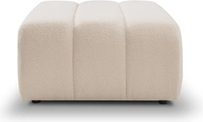 Pufa BALOO w kolorze kremowym w tkaninie LAMBI 08