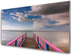 Szkło do Kuchni na Ścianę Most Nad Lazurową Tonią