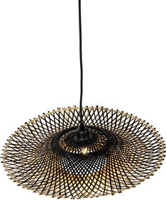Orientalna lampa wisząca bambusowa 50 cm - Rina