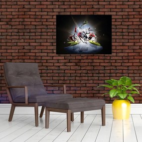 Obraz - Sportowcy (70x50 cm)