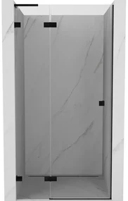 Mexen Lunar L drzwi prysznicowe uchylne lewe 70 cm, transparent, czarne - 834L-070-000-70-00-L