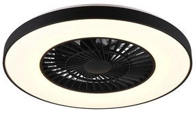 Lampa sufitowa LED w kolorze matowej czerni Halmstad – Trio