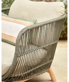 Fotel ogrodowy w kolorze khaki Kave Home Catalina