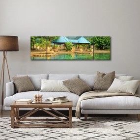 Obraz - Shanghai hotel park (170x50 cm)