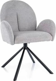 Krzesło tapicerowane K540 cynamonowe obracane