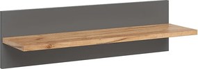 Półka ścienna pokój dziecięcy szary/artystyczny 70x20x20 malia