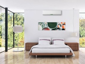 Obraz abstrakcji - bąbelki (170x50 cm)