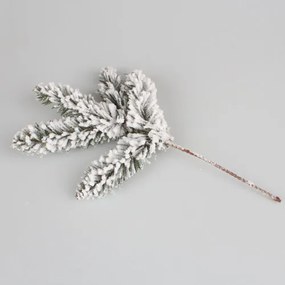 Ośnieżona sztuczna gałązka, 22 x 36 x 5 cm