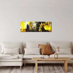 Obraz - Piłka nożna w wielkim mieście (z zegarem) (90x30 cm)