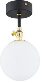 Argon 4003 - Łazienkowy przysufitowy żyrandol LATINA 1xE14/7W/230V IP44 czarny/mosiądz