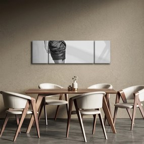 Obraz - Kobieta w krótkiej sukience (170x50 cm)