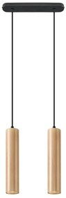 Drewniana podwójna lampa wisząca - EX548 D2-S32