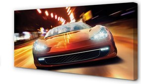 Fotoobraz na płótnie Sportowe Auto w Blasku Miasta