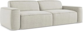 4-osobowa kanapa modułowa - z tkaniny strukturalnej - jasny beż - OMAO