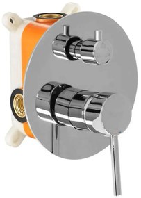 Zestaw wannowo-prysznicowy podtynkowy Rea Lungo Chrom + BOX