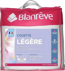 Lekki kołdra z mikrofibry BLANREVE - Biały 200 x 200 cm