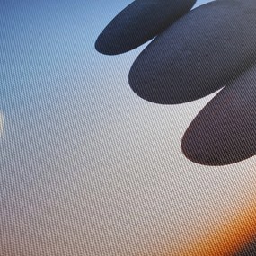 Obraz ułożonych kamieni jeden na drugim (170x50 cm)