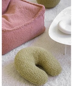 Zielona poduszka na sofę dziecięcą z materiału bouclé U – Wigiwama