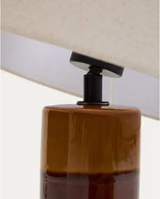 Lampa stołowa z tekstylnym kloszem (wysokość 61,5 cm) Mavran – Kave Home