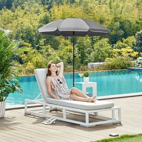 Parasol SOLARA, Ø160 cm, szara SongmicsHome