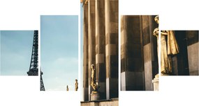 Obraz z placu Trocadero, Paryż (125x70 cm)