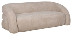 Beżowa sofa z tkaniny szenilowej 200 cm Minimal – Ixia