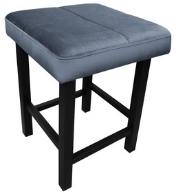 Taboret KLASYK tkanina Welur stelaż metalowy