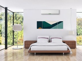 Obraz - Abstrakcja kubistyczna (170x50 cm)