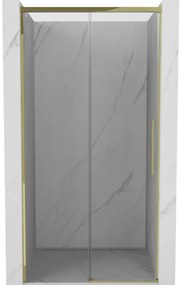 Mexen Rox drzwi prysznicowe rozsuwane 100 cm, transparent, złote - 8C2-100-000-50-00