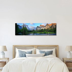 Obraz dzikiego górskiego krajobrazu (170x50 cm)