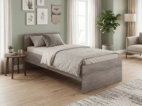 Łóżko ELISA 90 x 200 cm, dąb truflowy Stelaż: Bez stelaża, Materac: Materac Coco Maxi 20 cm